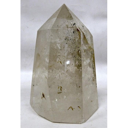 221 - Rock crystal obelisk (badly damaged)