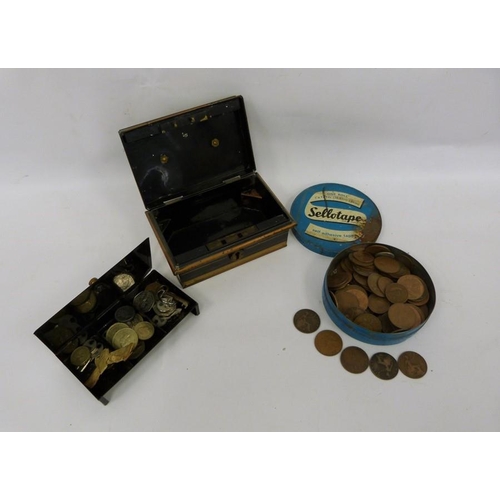 246 - Assorted British coinage to include 1920's crowns, various pennies, shillings, etc (1 box)