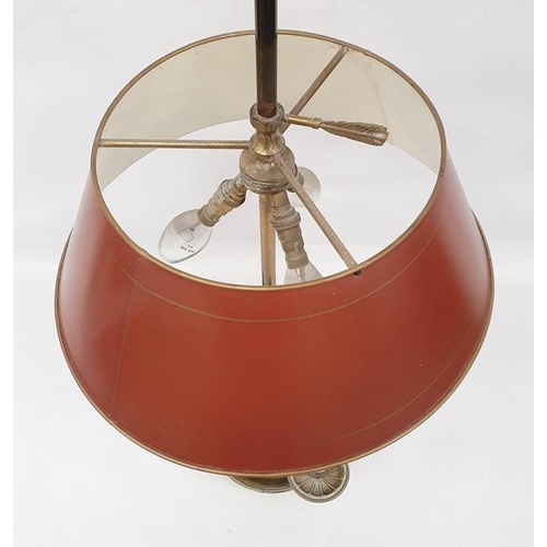 257 - Three-branch candelabrum converted to table lamp