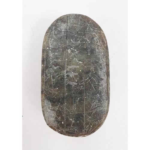 273 - Egyptian carved hardstone scarab, 11cm wide