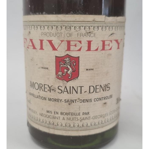 280 - Three half bottles of 1955 Faiveley Morey-Saint-Denis 365ml and one half bottle of 1988 Clos De Voug... 