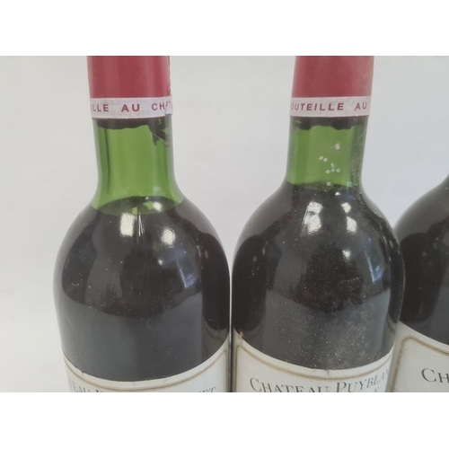 282 - Four bottles of 1982 Chateau Puyblanquet Carrille Saint-Emilion Grand Cru (4)