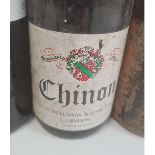 293 - One bottle of Fonseca Porto Reserve ruby port, two bottles 1973 Chinon Aug. Hellmers & Sons Ltd, Lon... 