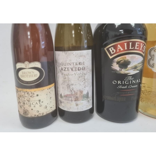 294 - One bottle of Baileys Irish Cream, one bottle of Muscat de Rivesaltes l'Or du Roussillon, one bottle... 