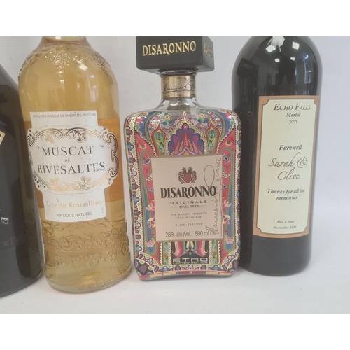 294 - One bottle of Baileys Irish Cream, one bottle of Muscat de Rivesaltes l'Or du Roussillon, one bottle... 