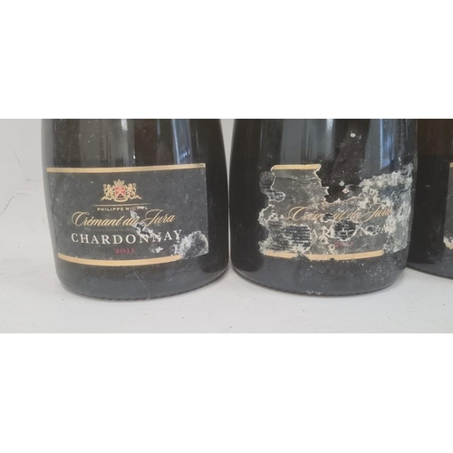 296 - Four bottles 2011 Philippe Michel Cremant du Jura Chardonnay Brut (4)