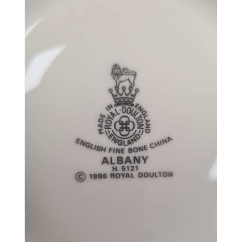 42 - Extensive service of Royal Doulton 'Albany' pattern dinner and tea ware, originally for eight person... 