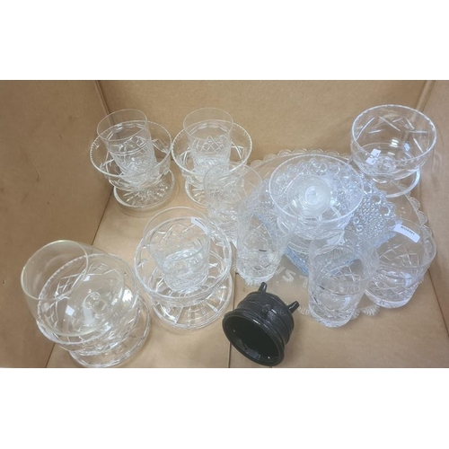 134 - Quantity of sundry drinking glasses, decanters and other glassware (2 boxes)