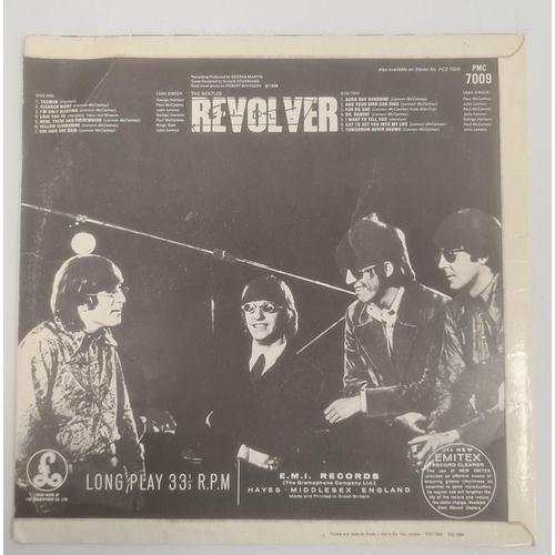 166a - The Beatles 'Revolver' 1966 black and yellow Parlophone label, mono, PMC 7009, xex 605-2 xex 606-2