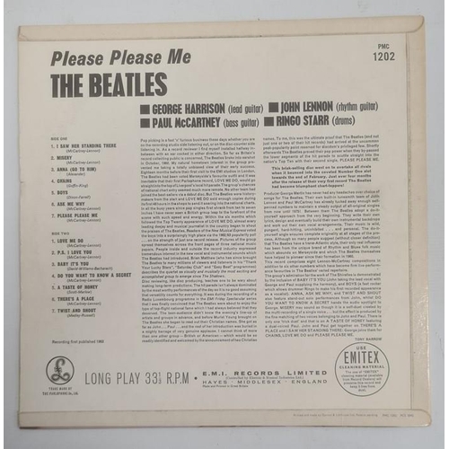 166b - The Beatles 'Please Please Me', 1963, Mono, black and yellow Parlphone label PMC 1202 xex 422-2n xex... 