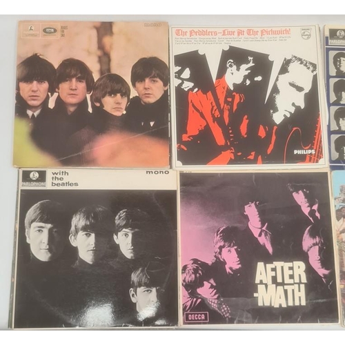 166c - Assorted records to include; The Beatles 'Rubber Soul' (mono) 'Help!' (mono) 'First!' 'With the Beat... 