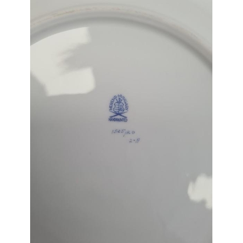 22 - Herend Rothschild Birds pattern part dinner service, 20th century, printed blue marks, impressed mar... 