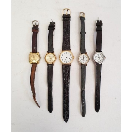 284 - Lady's Tissot gilt metal strap watch, a lady's Lorus gilt metal strap watch and various other wristw... 