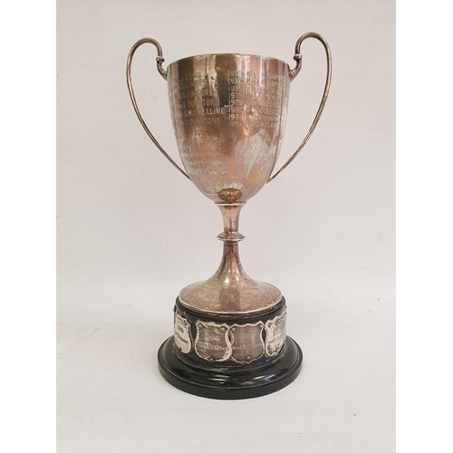 295 - George V silver two-handled trophy cup, Birmingham 1919 ‘The Walthamstow Post Cup, Connaught Hospita... 