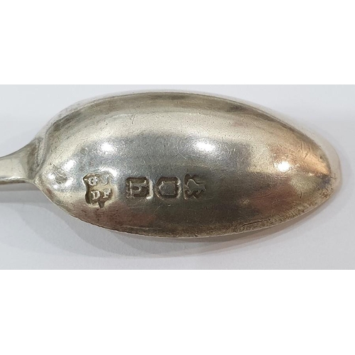 301A - Edwardian silver teaspoon, kings pattern, Hamilton & Inches, Edinburgh 1906 and three Onslow pattern... 