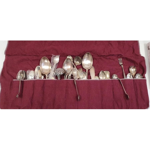 338A - Quantity of EPNS table flatware, various patterns, thread bordered and a quantity of yellow-handled ... 