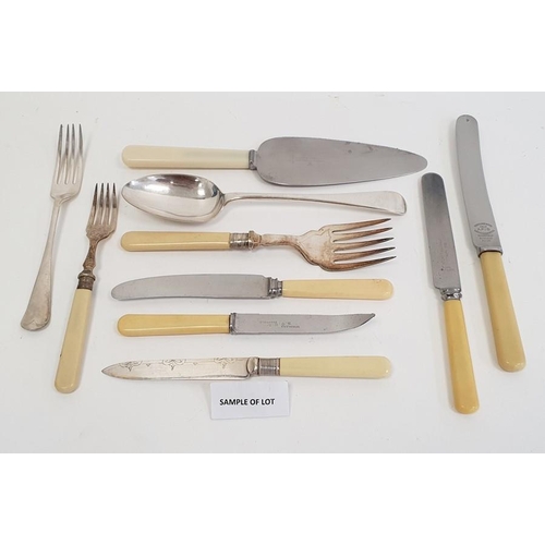 338 - Quantity of silver plated and other cutlery, various ages and designs