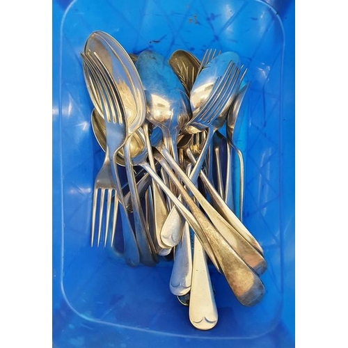 338 - Quantity of silver plated and other cutlery, various ages and designs