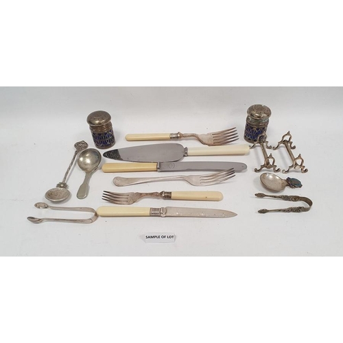 338 - Quantity of silver plated and other cutlery, various ages and designs