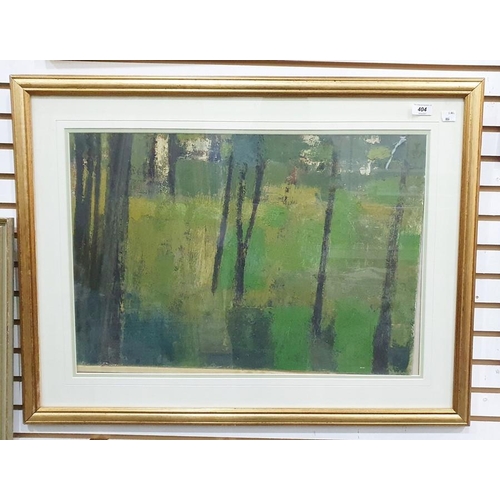 404 - British school (20th century)
 Oil on board
 Woodland scene, 41cm x 58cm