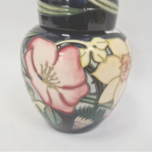 81 - Moorcroft Golden Jubilee 2002 ginger jar and cover, printed and impressed marks, tube-lined with bol... 