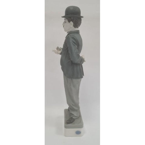 90 - Algora model of Charlie Chaplin, 20th century, printed blue marks, series A, no.17, bearing incised ... 