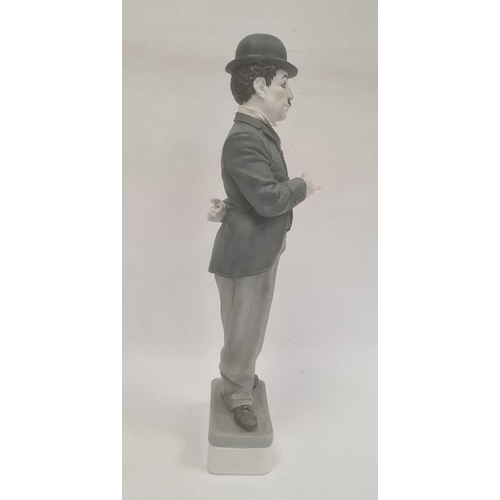 90 - Algora model of Charlie Chaplin, 20th century, printed blue marks, series A, no.17, bearing incised ... 