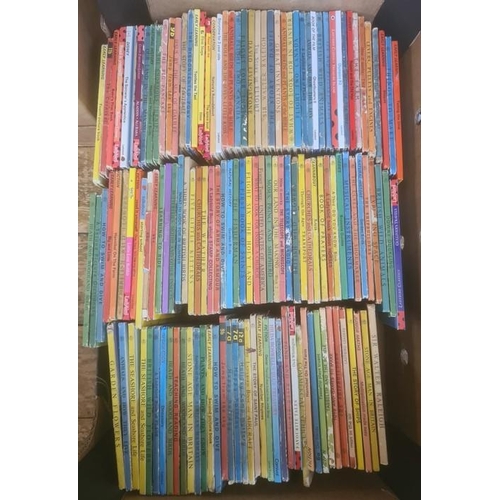 101 - Large quantity of Ladybird books to include some with dj, brown boards, etc (2 boxes) 

 BOOKS NOT C... 