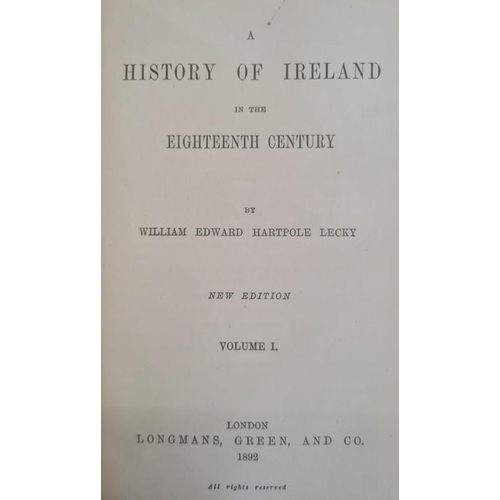 158 - Fine Bindings -Lecky, William Edward Hartpole 