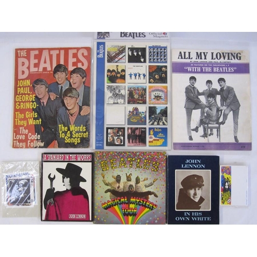 183 - Quantity of Beatles and David Bowie ephemera to include 'Beatles Magical Mystery Tour', John Lennon ... 