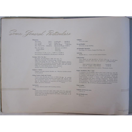 185 - Souvenir brochure celebrating the Brabazon 1 in service, document issued by the British Aeroplane Co... 