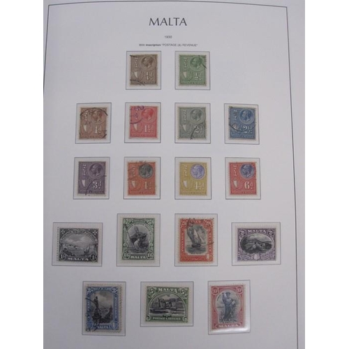 291 - Album of Malta stamps, page of 1/2d 1860 through to 1966 appears complete, includes 1922 10s black (... 