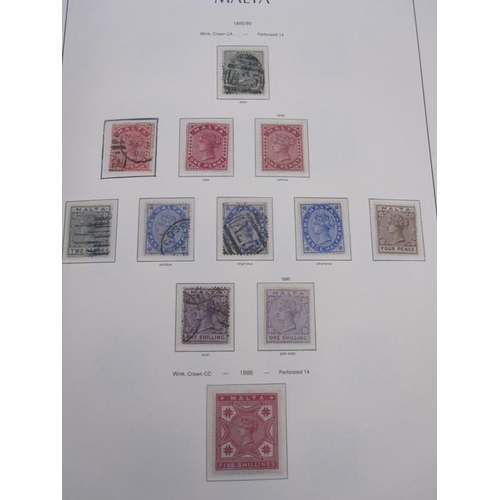 291 - Album of Malta stamps, page of 1/2d 1860 through to 1966 appears complete, includes 1922 10s black (... 