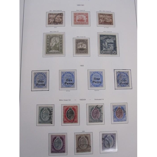 291 - Album of Malta stamps, page of 1/2d 1860 through to 1966 appears complete, includes 1922 10s black (... 