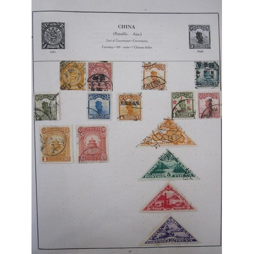 292 - Two albums 7 1d red covers and 1864 (worn cover with 2 x 2d blues, a few Nyassa and Egypt stamps, Ce... 