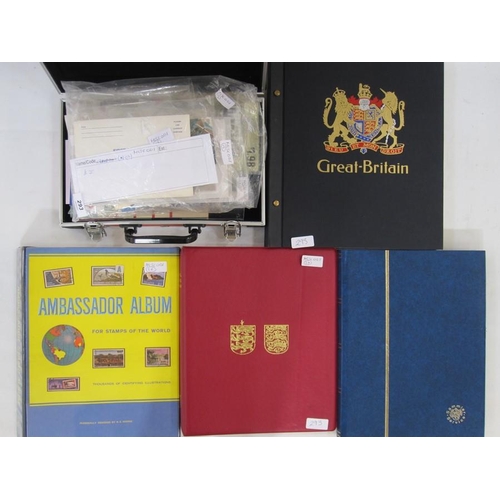 293 - Quantity of loose British stamps, one album of British stamps, two mostly empty albums (3)