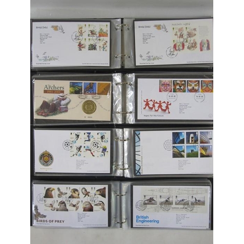 320 - Box of ten First Day Cover albums including eight from Great Britain, one New Zealand and one Austra... 