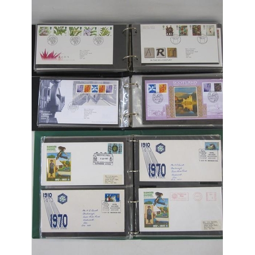 322 - Twelve albums of GB First Day Covers, one of L.S.D and decimal, one album of GB Queen Elizabeth II u... 