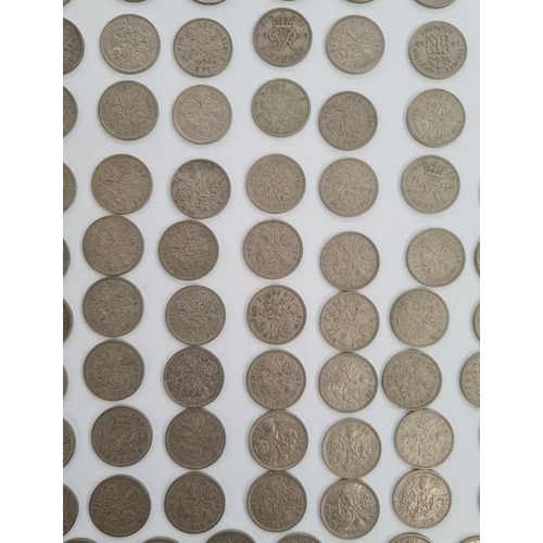 334 - Quantity of 20th century coinage to include threepenny bit, shillings and sixpences