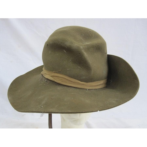 365 - World War II British Army slouch hat dated 1943