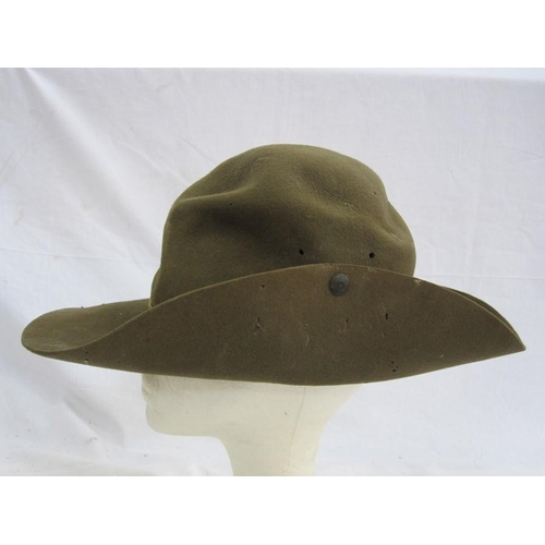 365 - World War II British Army slouch hat dated 1943