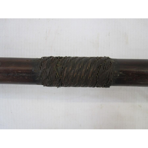 374 - Zulu knobkerrie with wire binding, 69cm in length