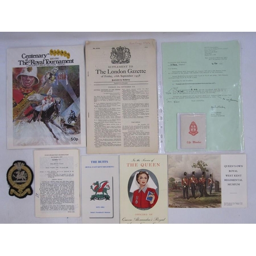 401 - Military ephemera 'Army Form I I224 Army Blood Transfusion Service', 'Compassionate Leave from Overs... 