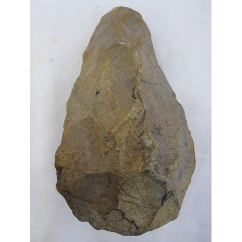 414 - Mesolithic flint-axe, 16cm approx.

This item is from the collection of Lionel Walrond.  Lionel was ... 