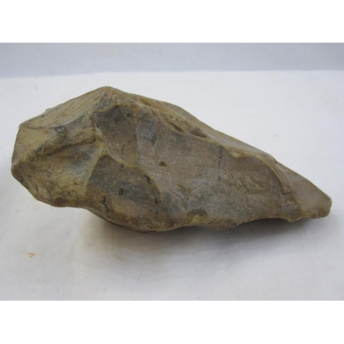 414 - Mesolithic flint-axe, 16cm approx.

This item is from the collection of Lionel Walrond.  Lionel was ... 