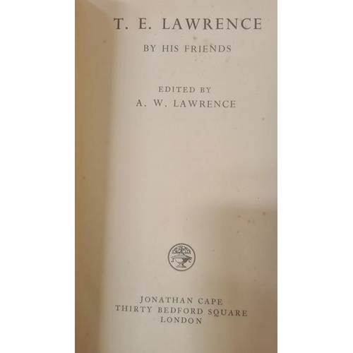 47 - Assorted volumes, including T.E. Lawrence 'Seven Pillars of Wisdom', 'By his friends', 'Goldsmith's ... 