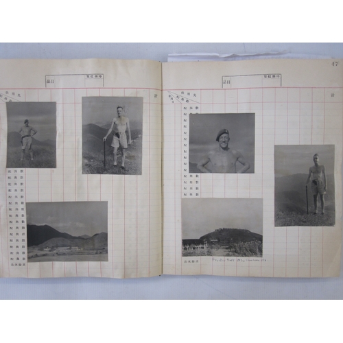 376 - Post WWII photograph album with photographs of the Aircraft carriers HMS Vulnerable and HMS Indomita... 