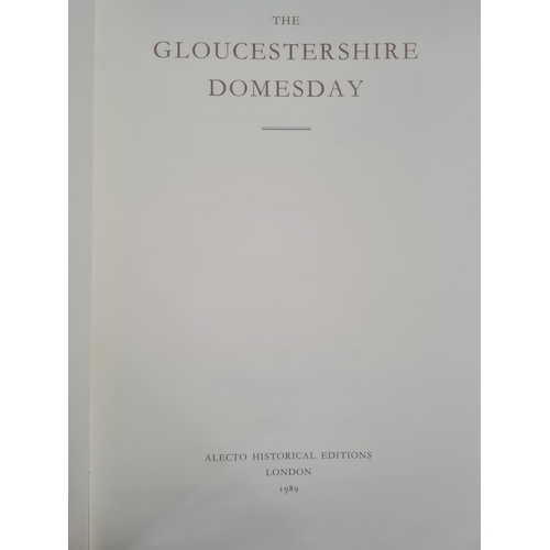 154 - Domesday Book - Gloucestershire - three vols within fitted box, Electo Historical Edition London 198... 