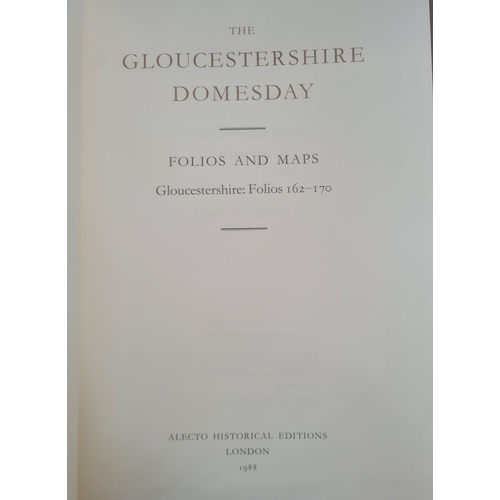 154 - Domesday Book - Gloucestershire - three vols within fitted box, Electo Historical Edition London 198... 