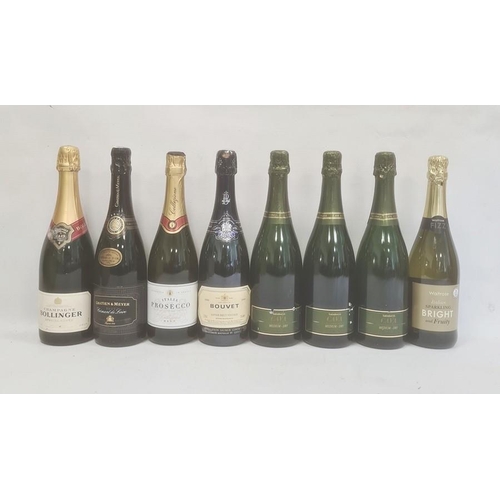 250 - Collection of sparkling wines and champagnes including two bottles of Bollinger Special Cuvee, one O... 